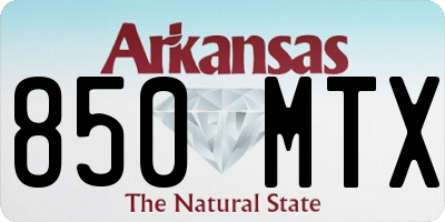 AR license plate 850MTX