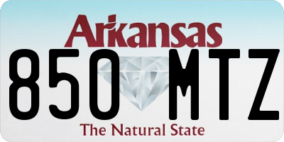 AR license plate 850MTZ