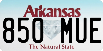 AR license plate 850MUE