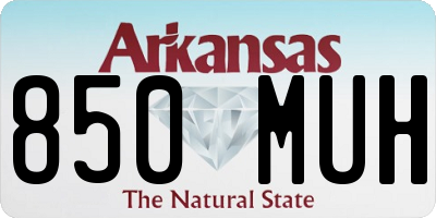 AR license plate 850MUH