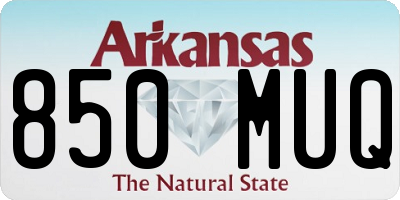 AR license plate 850MUQ