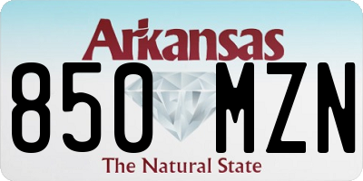 AR license plate 850MZN