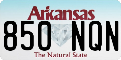 AR license plate 850NQN