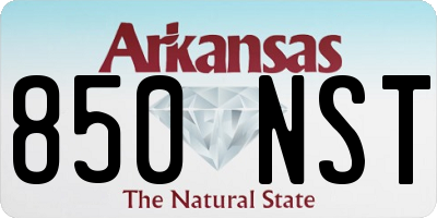 AR license plate 850NST