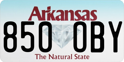 AR license plate 850OBY