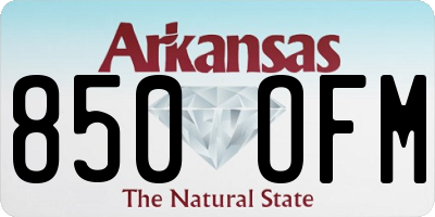 AR license plate 850OFM