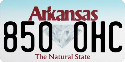 AR license plate 850OHC