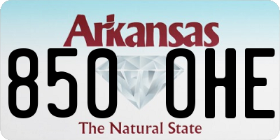 AR license plate 850OHE