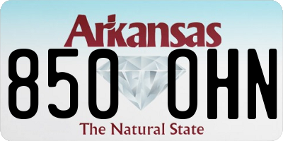 AR license plate 850OHN