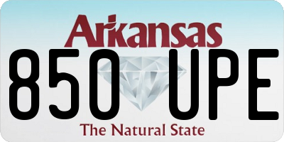 AR license plate 850UPE