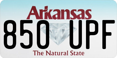 AR license plate 850UPF