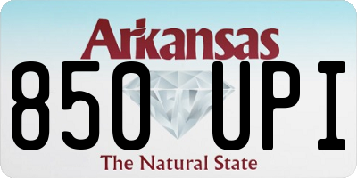 AR license plate 850UPI