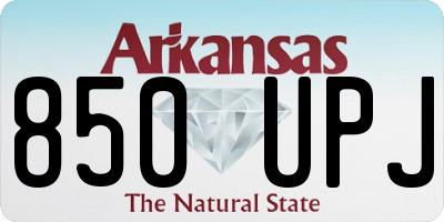 AR license plate 850UPJ