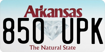 AR license plate 850UPK