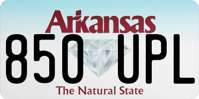AR license plate 850UPL