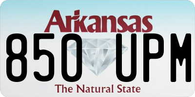 AR license plate 850UPM