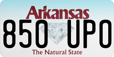 AR license plate 850UPO