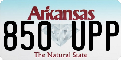AR license plate 850UPP