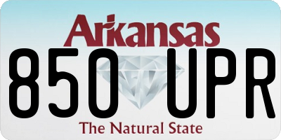 AR license plate 850UPR