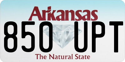 AR license plate 850UPT