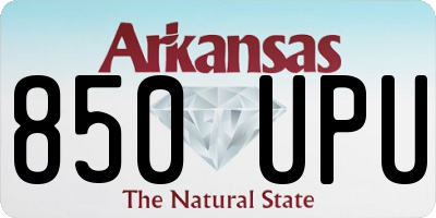 AR license plate 850UPU