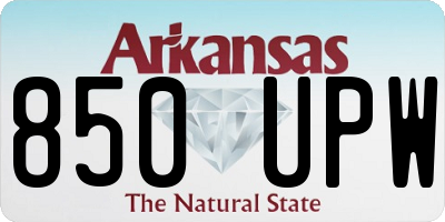 AR license plate 850UPW