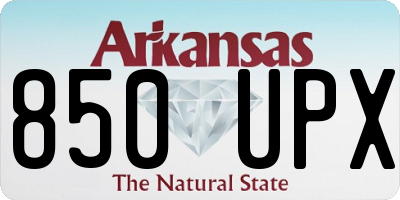 AR license plate 850UPX