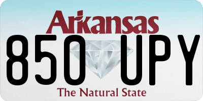 AR license plate 850UPY