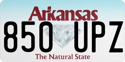 AR license plate 850UPZ