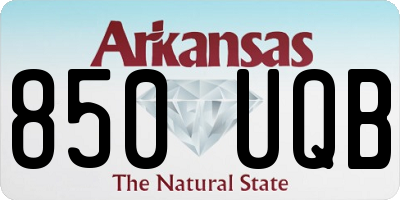AR license plate 850UQB