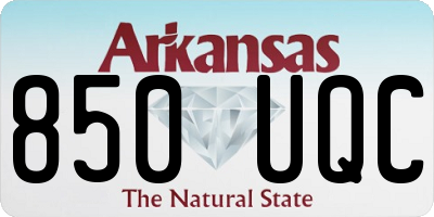 AR license plate 850UQC