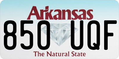AR license plate 850UQF