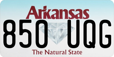 AR license plate 850UQG