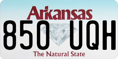 AR license plate 850UQH
