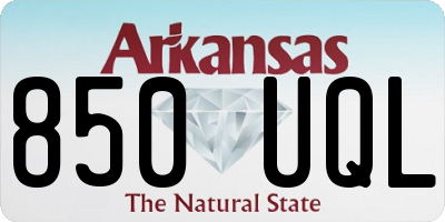 AR license plate 850UQL