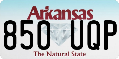 AR license plate 850UQP