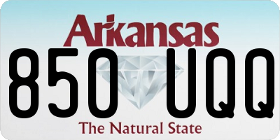 AR license plate 850UQQ
