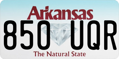AR license plate 850UQR