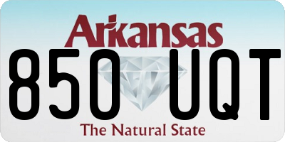 AR license plate 850UQT