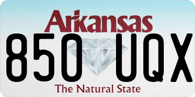AR license plate 850UQX
