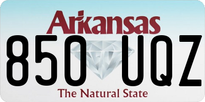 AR license plate 850UQZ