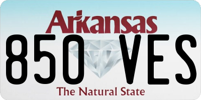 AR license plate 850VES