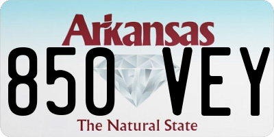 AR license plate 850VEY