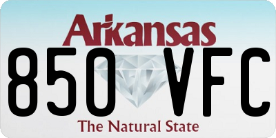AR license plate 850VFC