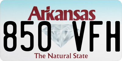 AR license plate 850VFH