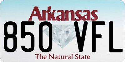 AR license plate 850VFL