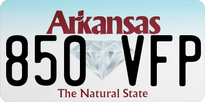 AR license plate 850VFP