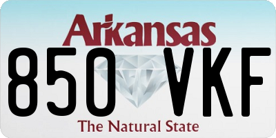 AR license plate 850VKF
