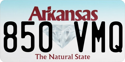 AR license plate 850VMQ