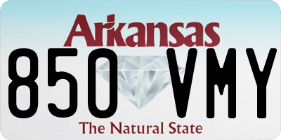 AR license plate 850VMY